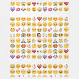 Emoji fleece deken gooien