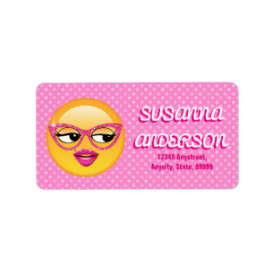 Emoji Flirty Girl ID227 Etiket