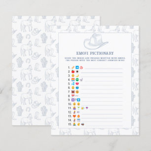 Emoji-foto spel Cowboy baby shower