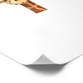 emoji frons boze giraffe gezicht poster (Hoek)