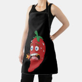 Emoji Funny Chili Pepper Hot Sauce Food Lover Schort (Insitu)