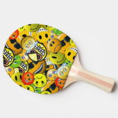 Emoji geanimeerde gezichten tafeltennisbatje (Zijkant)