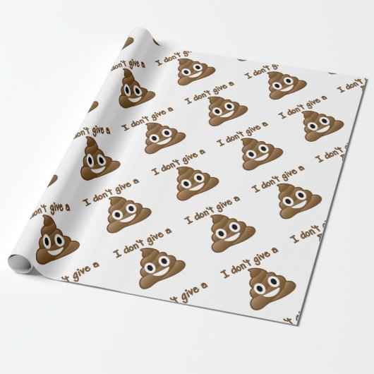 Emoji Geef een poo Cadeaupapier (Uitgerold)