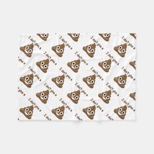 Emoji Geef een poo Fleece Deken (Voorkant (Horizontaal))