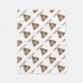 Emoji Geef een poo Fleece Deken (Voorkant)