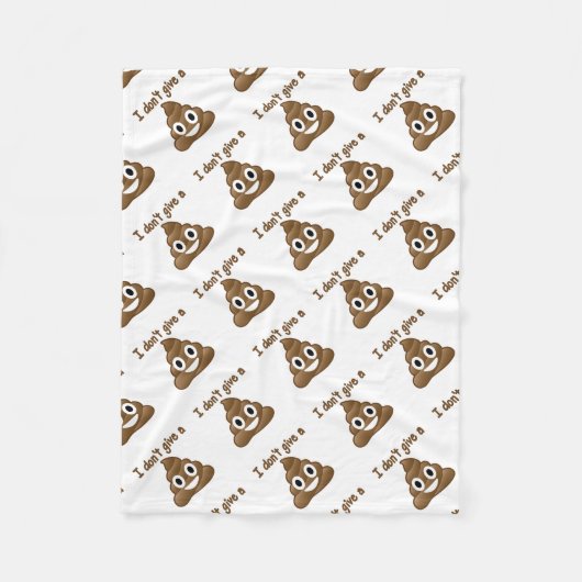 Emoji Geef een poo Fleece Deken (Voorkant)