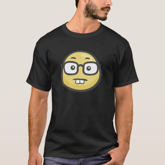 Emoji: Geek Face T-shirt (Voorkant)