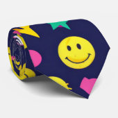 Emoji Gelukkig gezicht leuk Stropdas (Opgerold)