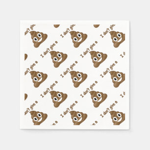 Emoji geven een poep servet