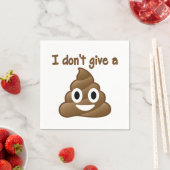 Emoji geven geen poeppapieren servetten (Insitu)
