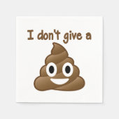 Emoji geven geen poeppapieren servetten (Voorkant)