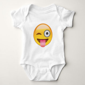 Emoji - gezicht met tong romper