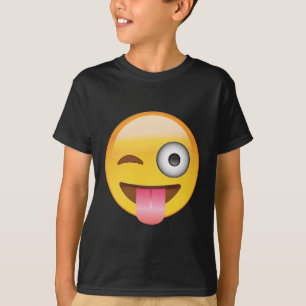 Emoji - gezicht met tong t-shirt
