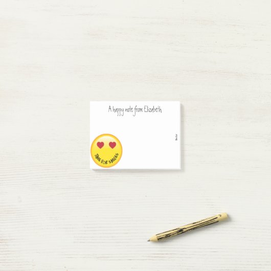 Emoji-gezicht Post-it® Notes (Op bureau)