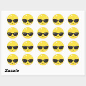 Emoji Gezicht Ronde Sticker (Vel)