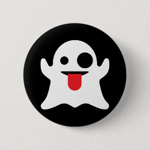 Emoji Ghost Ronde Button 5,7 Cm