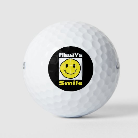 emoji glimlach golfballen (Voorkant)