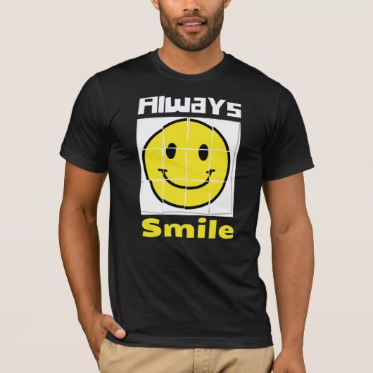 emoji glimlach t-shirt (Voorkant)