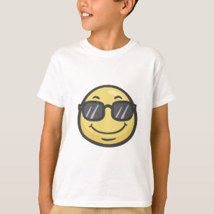 Emoji: Glimlend gezicht met zonnebril T-shirt