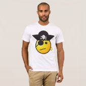 Emoji grappig piraat T-shirt (Voorkant volledig)