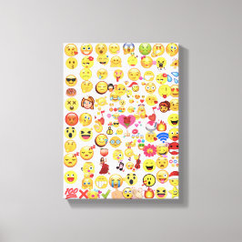 Emoji-grootte SM Canvas Afdruk