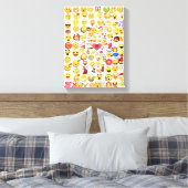 Emoji-grootte SM Canvas Afdruk (Insitu (Slaapkamer))