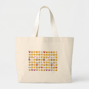 emoji grote tote bag