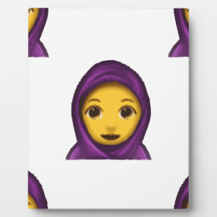 emoji hajib fotoplaat