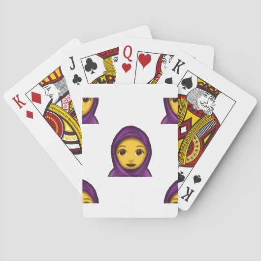 emoji hajib pokerkaarten (Achterkant)