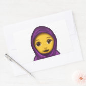 emoji hajib rechthoekige sticker (Envelop)