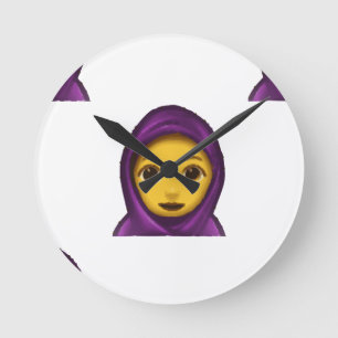 emoji hajib ronde klok