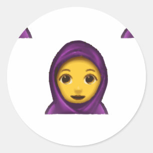 emoji hajib ronde sticker