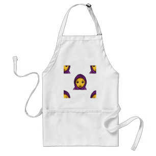 emoji hajib standaard schort