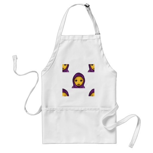 emoji hajib standaard schort (Voorkant)