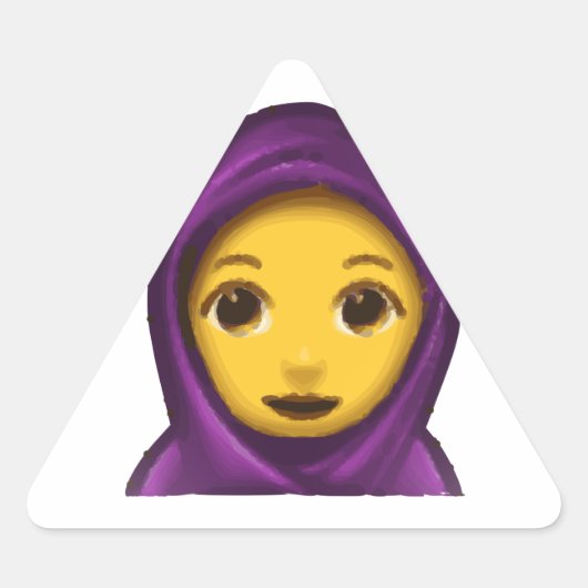 emoji hajib sticker (Voorkant)