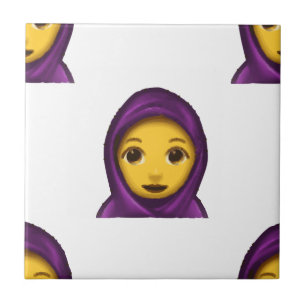 emoji hajib tegeltje