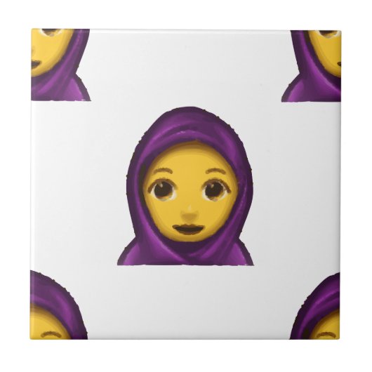 emoji hajib tegeltje (Voorkant)