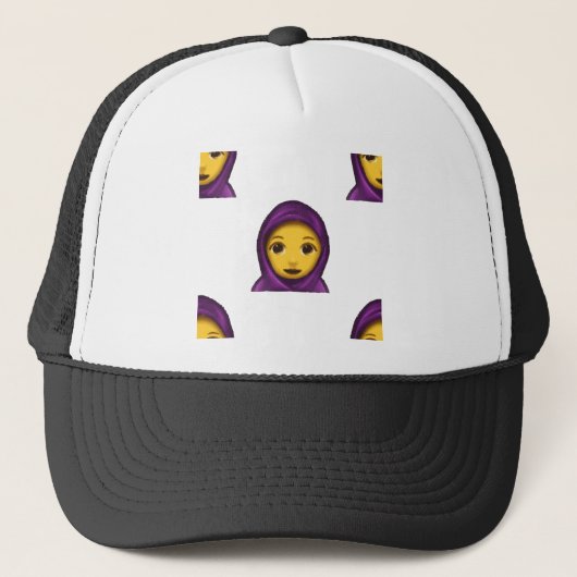 emoji hajib trucker pet (Voorkant)