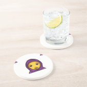 emoji hajib zandsteen onderzetter (Zijkant)