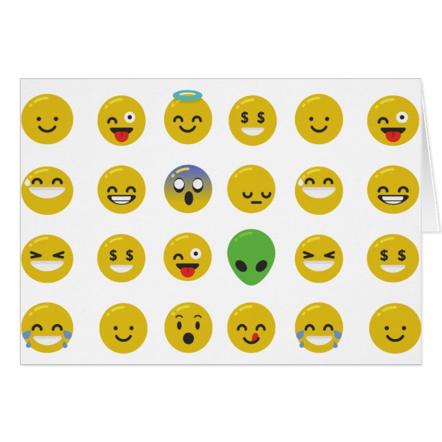 Emoji happy face (Voorkant Horizontaal)