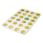 Emoji happy face badmat badmat (Gekanteld)