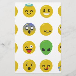 Emoji happy face briefpapier