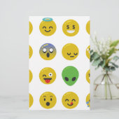 Emoji happy face briefpapier (Staand voorkant)