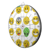 Emoji happy face dartbord (Voorkant Rechts)