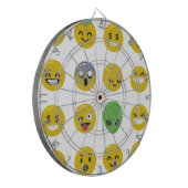 Emoji happy face dartbord (Voorkant Links)