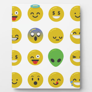 Emoji happy face fotoplaat