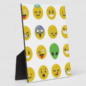 Emoji happy face fotoplaat (Zijkant)