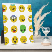 Emoji happy face fotoplaat (Zijkant)