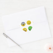 Emoji happy face hart sticker (Envelop)