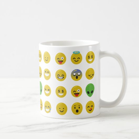 Emoji happy face koffiemok (Rechts)